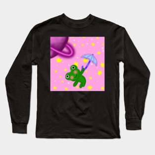 Floating Frog In The Sky Long Sleeve T-Shirt